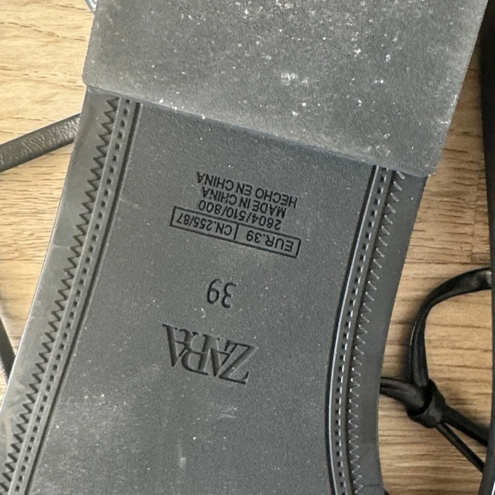 Zara Black Sandals NEW
